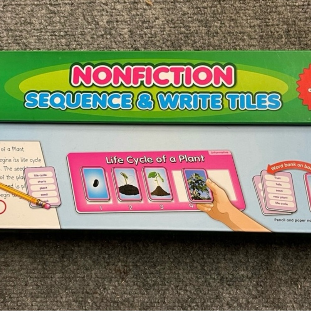 Lakeshore Nonfiction Sequence & Write Tiles